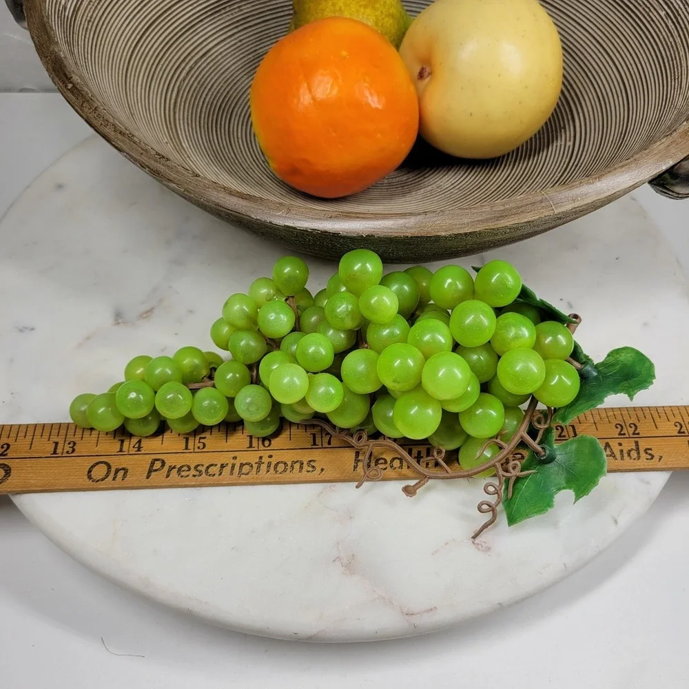Vintage Artificial Assorted Fruit Hollow Faux Apples Banana Grapes Orange